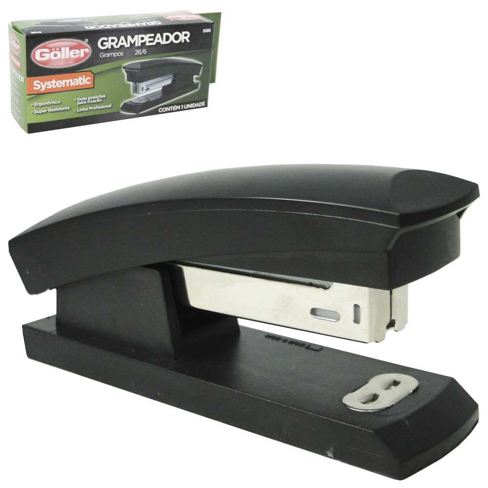 GRAMPEADOR PRETO SYSTEMATIC 26/6 10,5CM 6188 